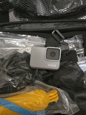 GoPro Gray Action Camera with Wide-Angle Lens